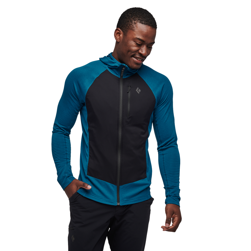 Black Diamond Men's Coefficient LT Hybrid Hoodie Kingfisher/Black-5